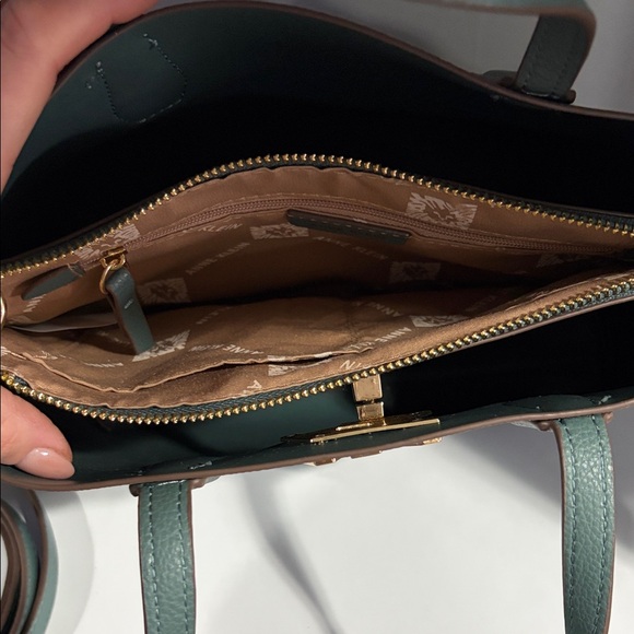 Anne Klein Teal Bag Set with Wallet - Picture 5 of 5